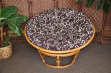 Ratanový papasan brown wash 110 cm polstr bubliny