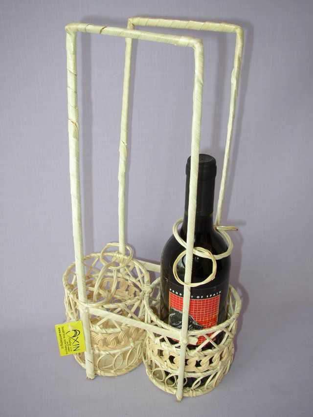 Bambusový košík na 2 láhve | RYCHLÉ DODÁNÍ