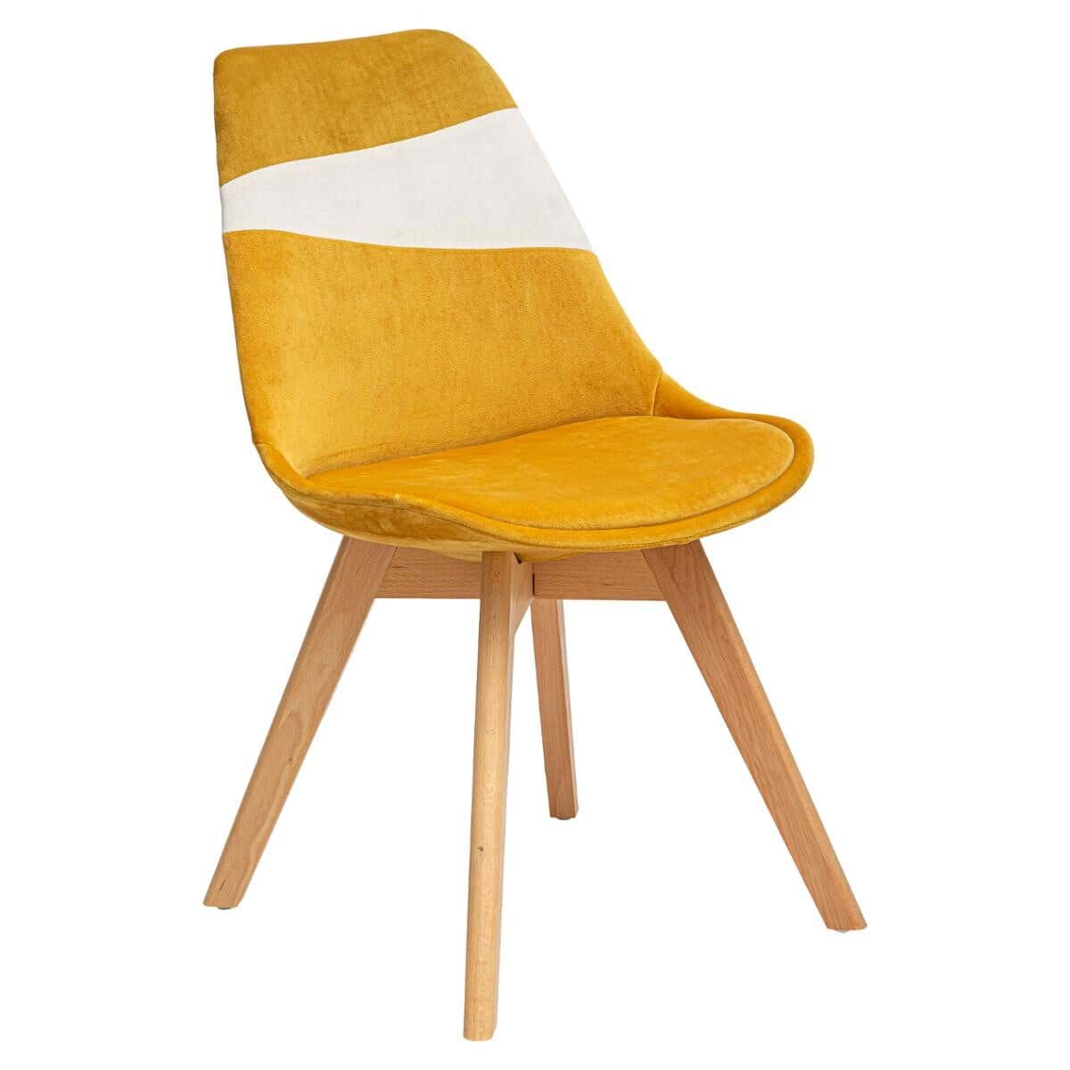 Designová židle Baya - žlutá