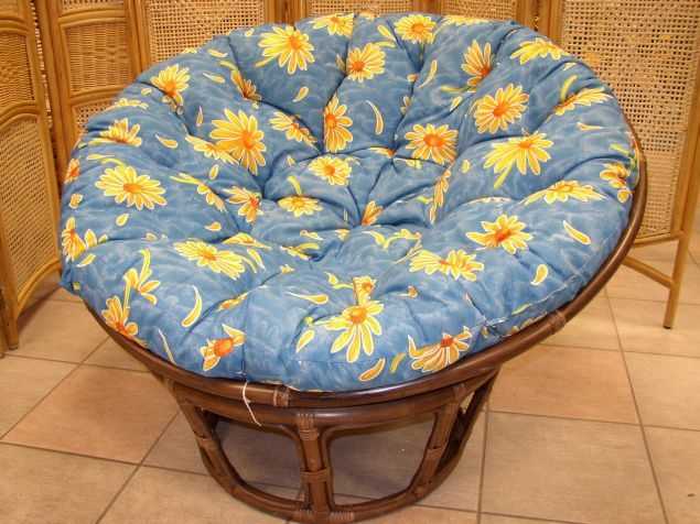 Papasan tmav 100 cm modr kopretiny