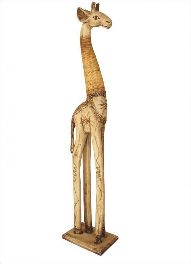 Žirafa stojící textura bílá 120 cm | RYCHLÉ DODÁNÍ