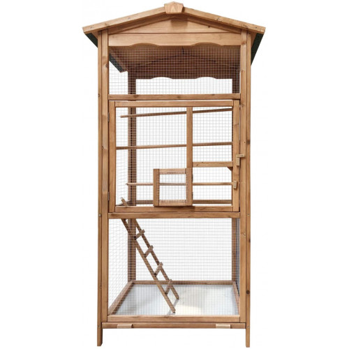 Volira pro ptky - velikost M - masivn devo, 89 x 67 x 173 cm