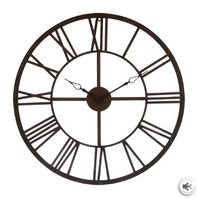 Hnědé nástěnné hodiny Vintage D70 cm