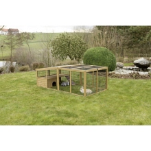 KERBL vbh pro krlky, odklopn s domekem, 220 x 115 x 75 cm