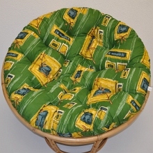 Polstr na keslo papasan 110 cm zelen