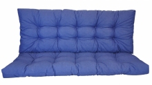 Polstr na zahradn houpaku 140 cm - ltka modr melr