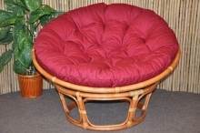 AKCE! Ratanov papasan 100 cm Cognac polstr vnov
