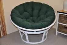 AKCE! Ratanov papasan 110 cm bl, polstr zelen dralon