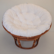 AKCE! Ratanov papasan 110 cm koak, polstr bl
