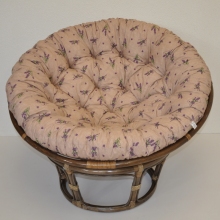 Ratanov papasan 110 cm hnd polstr levandule
