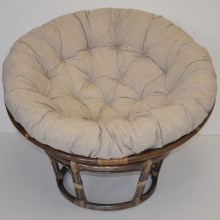 Ratanov papasan 110 cm hnd polstr tmav bov melr