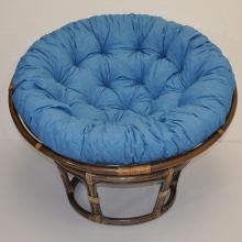 Ratanov papasan 110 cm hnd polstr tyrkysov melr