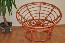 Ratanov papasan 110 cm koak - konstrukce bez polstru