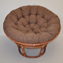Ratanov papasan 110 cm koak, polstr hnd melr
