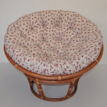 Ratanov papasan 110 cm koak, polstr motiv re