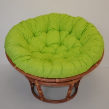 Ratanov papasan 110 cm koak polstr svtle zelen melr