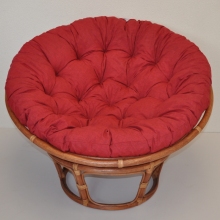 AKCE! Ratanov papasan 110 cm koak, polstr vnov melr 