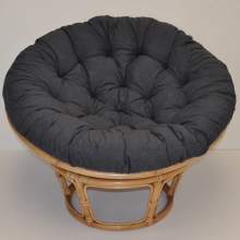 Ratanov papasan 110 cm medov polstr tmav ed melr