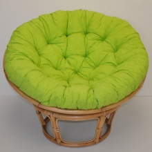 Ratanov papasan 110 cm medov polstr zelen svtl melr