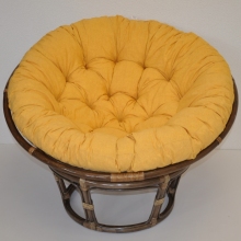 AKCE! Ratanov papasan 115 cm hnd - polstr lut melr