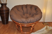 AKCE! Ratanov papasan 115 cm koak - polstr hnd melr