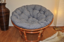 AKCE! Ratanov papasan 115 cm koak - polstr ed melr