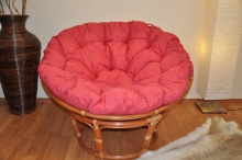 AKCE! Ratanov papasan 115 cm koak - polstr vnov melr