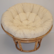 Ratanov papasan 115 cm medov - polstr bov melr