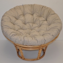 Ratanov papasan 115 cm medov - polstr tmav bov melr