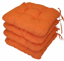 Sedk UNI barva oranov melr - set 4 kusy