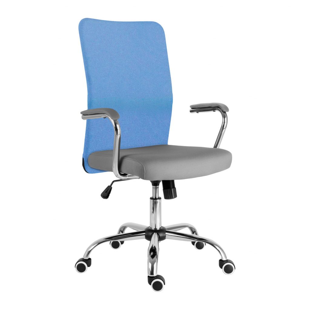 Studentská juniorská židle NEOSEAT TEENAGE šedo-světle modrá